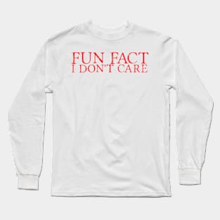 Fun Fact Long Sleeve T-Shirt